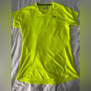 Under Armour women’s yellow workout T shirt top